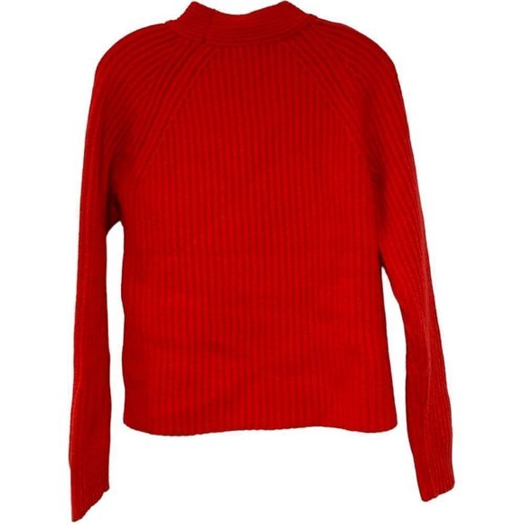 Banana Republic Ribbed Raglan Red Sweater no tag - Picture 1 of 5